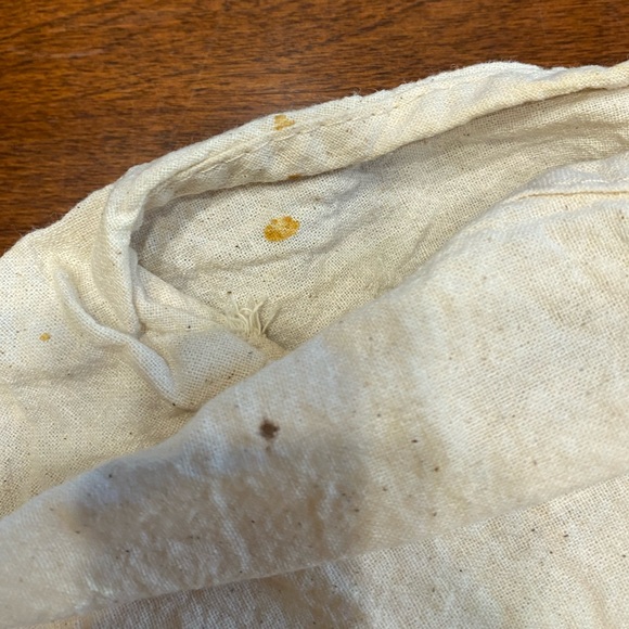 Cream Color Fabric Reusable Grocery Bags - Picture 4 of 6